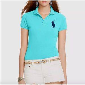 Polo Ralph Lauren Skinny Fit Club Polo Top Shirt